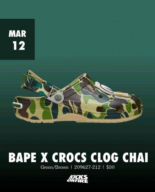 CROCCS BAPE X CLOG