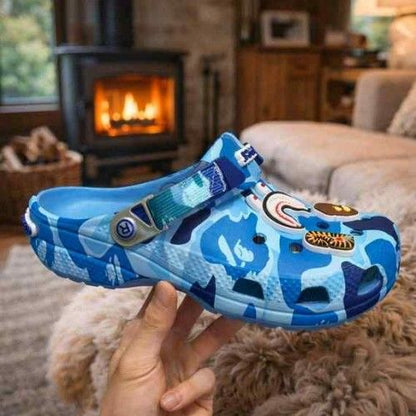 CROCCS CLASSIC CLOG X BAPE BLUE