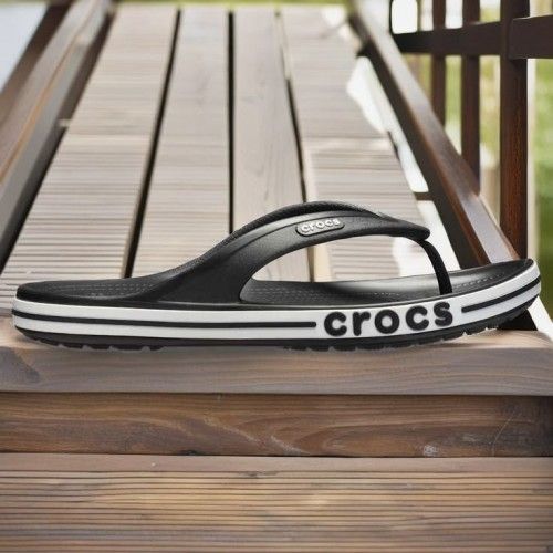 CROCCS BAYABAND FLIP FLOP BLACK FOR MEN