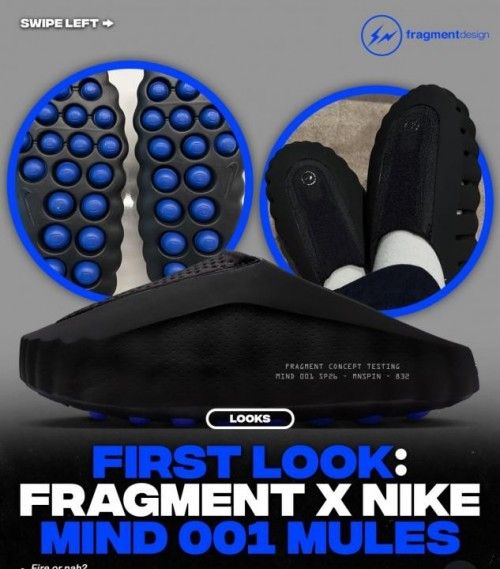 NIIKE MIND 001 X FRAGMENT BLACK