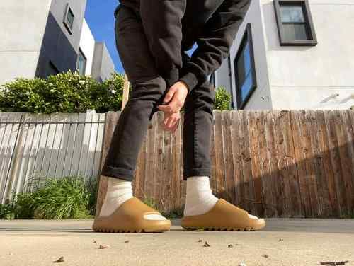ADDIDAS YEEZY SLIDES OCHRE