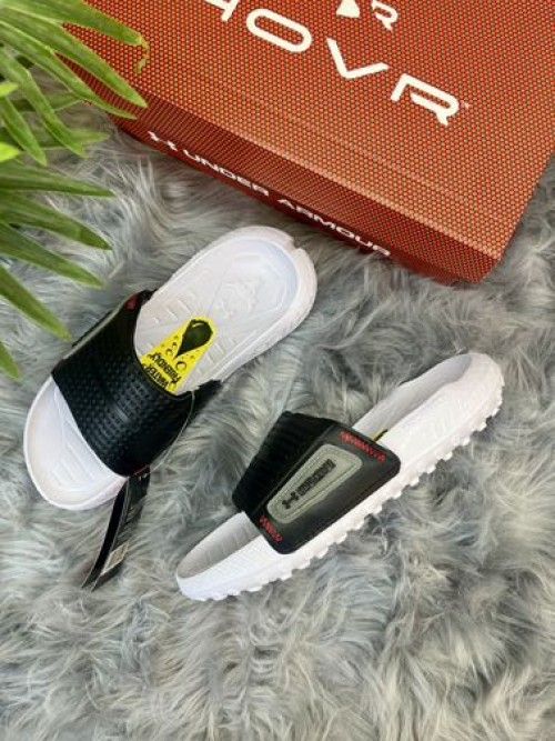 UNDER ARRMOUR fat tire slides white sale