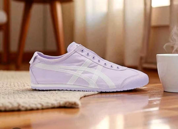 tiger slip on light purple