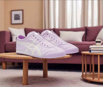 tiger slip on light purple