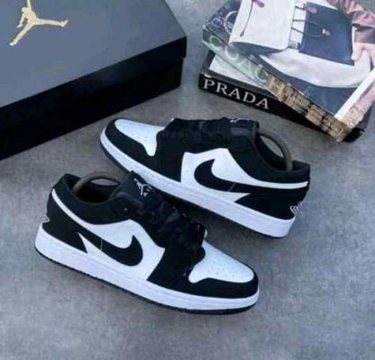 nikkee Jordan 1 Low Panda Black White semi ua