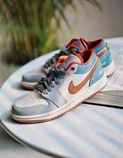 Nikkee Air Jordan 1 Low Phantom REPAIRED DENIM