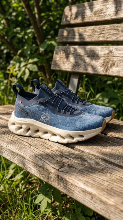 Loew.e x On Cloudtilt Blue Denim Running