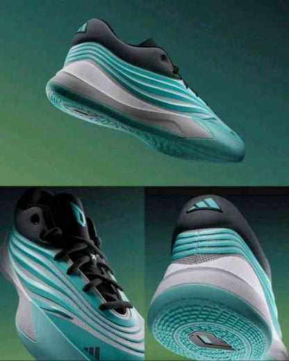 Adiddass Dame X Older Kids (GS)Flash AquaCore BlackGrey