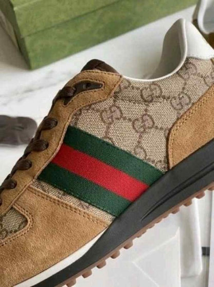 Guucci Re-Motion Canvas Beige Dark Brown