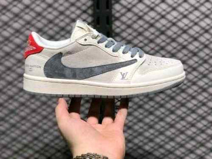 Louiss vuittoon x e travis scott beige grey