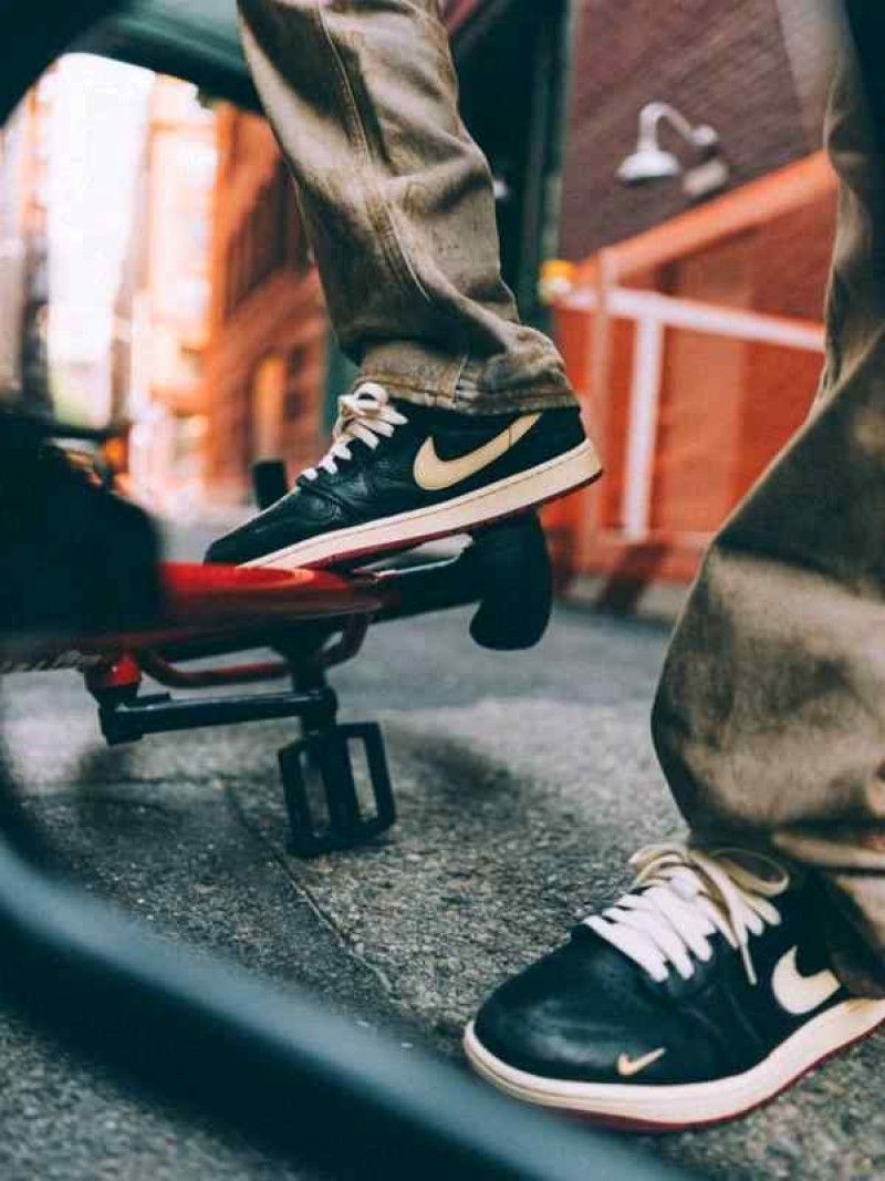 Nikkee air jordan 1 low bike x nigel sylvester better with time semi ua