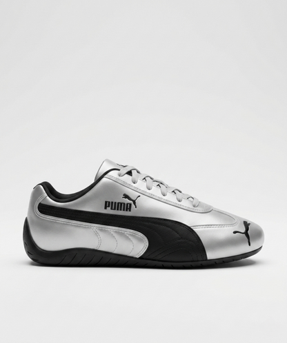 PUM.A SPEEDCAT METALLIC SILVER BLACK