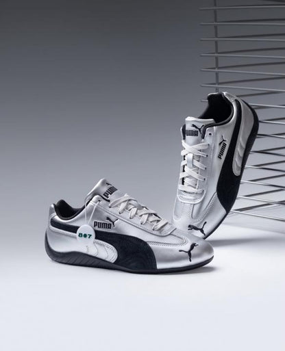 PUM.A SPEEDCAT METALLIC SILVER BLACK