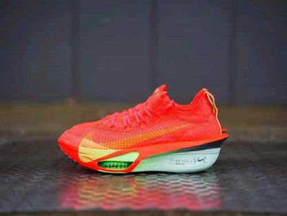 Nikee Air Zoom AlphaFly Next Bright Crimson Lime Blast