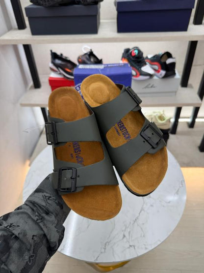 Birkenstock Arizona green softy Leather