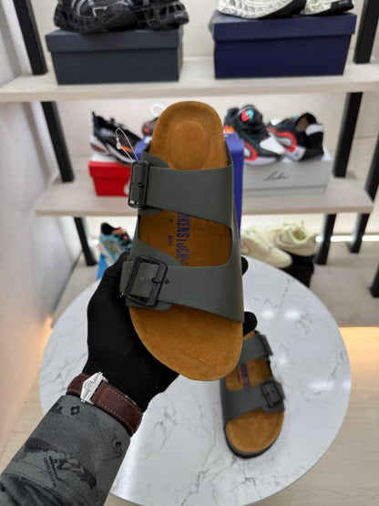 Birkenstock Arizona green softy Leather