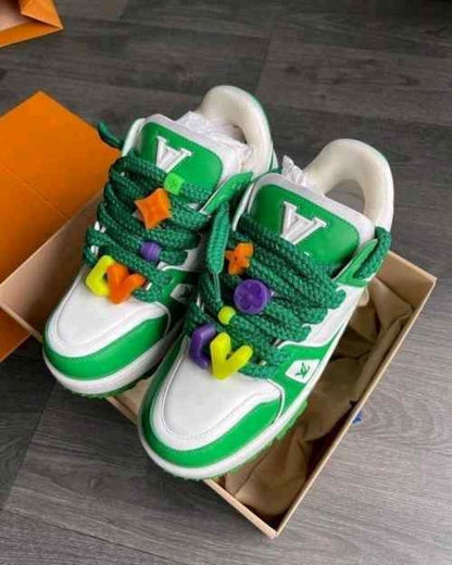 Loiuss Vuittonn TRAINER Maxi Green WHITE