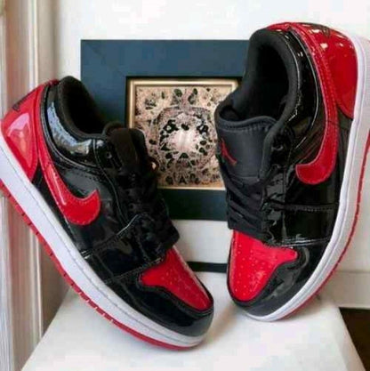 nikkee JORDAN RETRO 1 LOW PATENT BRED