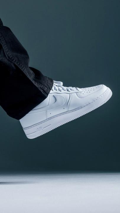 Nik.e Air Force 1 Leather UA Quality With EXtra Bottle Lace Keychain Dust Bag & Og Box