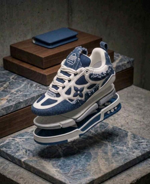 louiis vuitton Lv Skate Sneaker Marine White