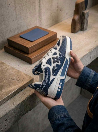 louiis vuitton Lv Skate Sneaker Marine White
