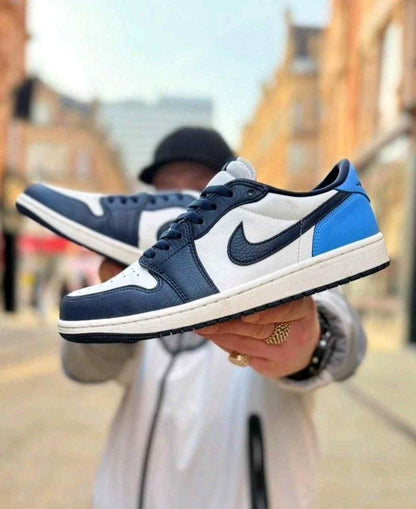 Nikkee Air Jordan retro 1 Low OG Obsidian UNC