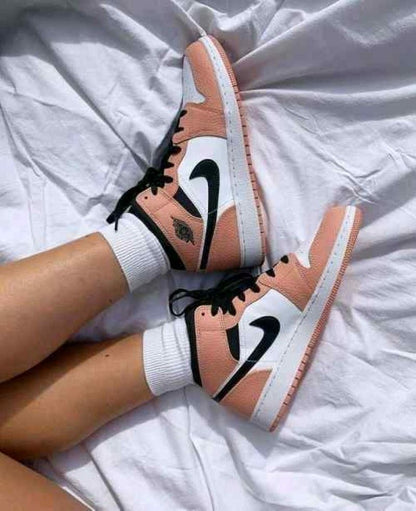 nikkee air jorden 1 mid gs pink quartz for her