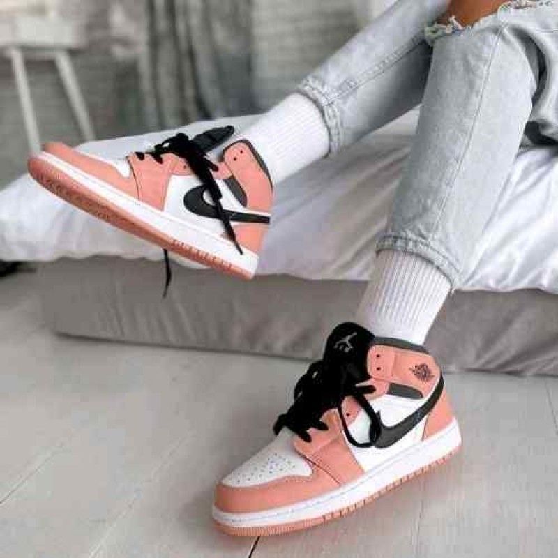 nikkee air jorden 1 mid gs pink quartz for her