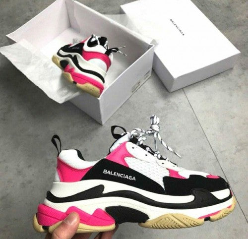 Balenciaga triple s trainers white pink fix rate no less