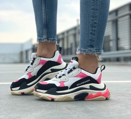 Balenciaga triple s trainers white pink fix rate no less