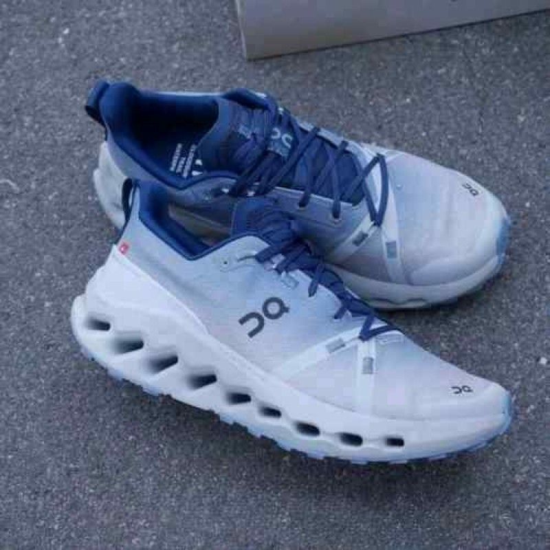 On Cloudsurfer Trail Waterproof Chambray Glacier