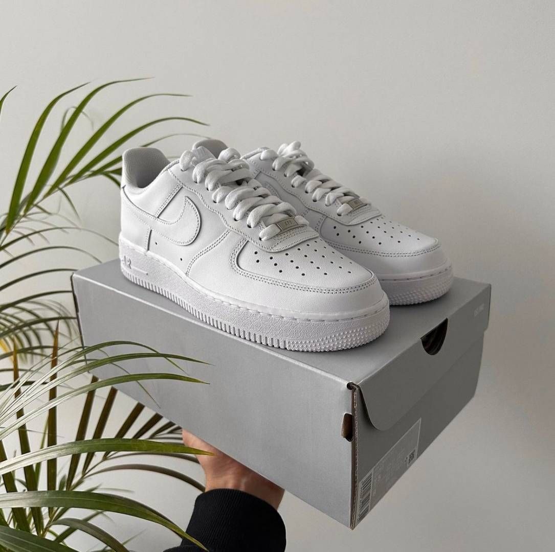 Nik Airforce 1  full white pure Leather Qwality