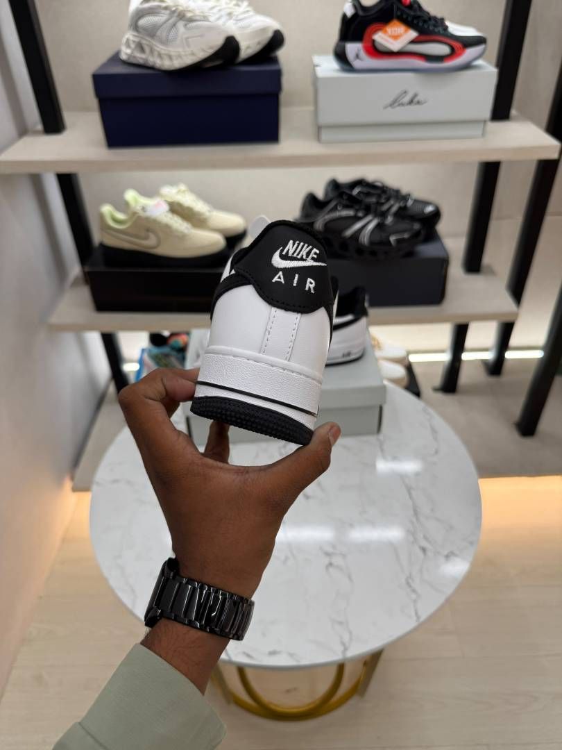 Nikkee Airforce 1 Low white black swoosh
