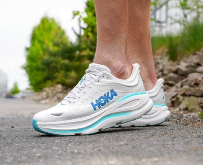 Hoka One One bondi 9 White Blue