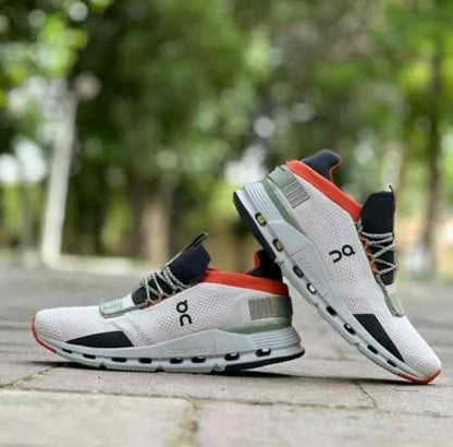 On Cloudnova Silver Orange Cloudtec Athletic