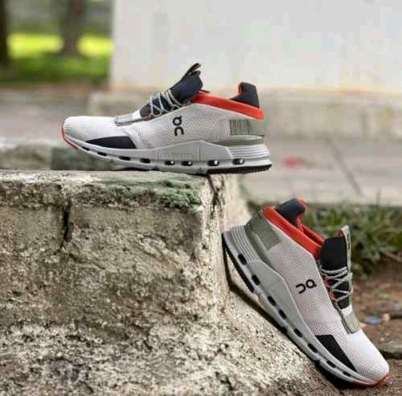 On Cloudnova Silver Orange Cloudtec Athletic