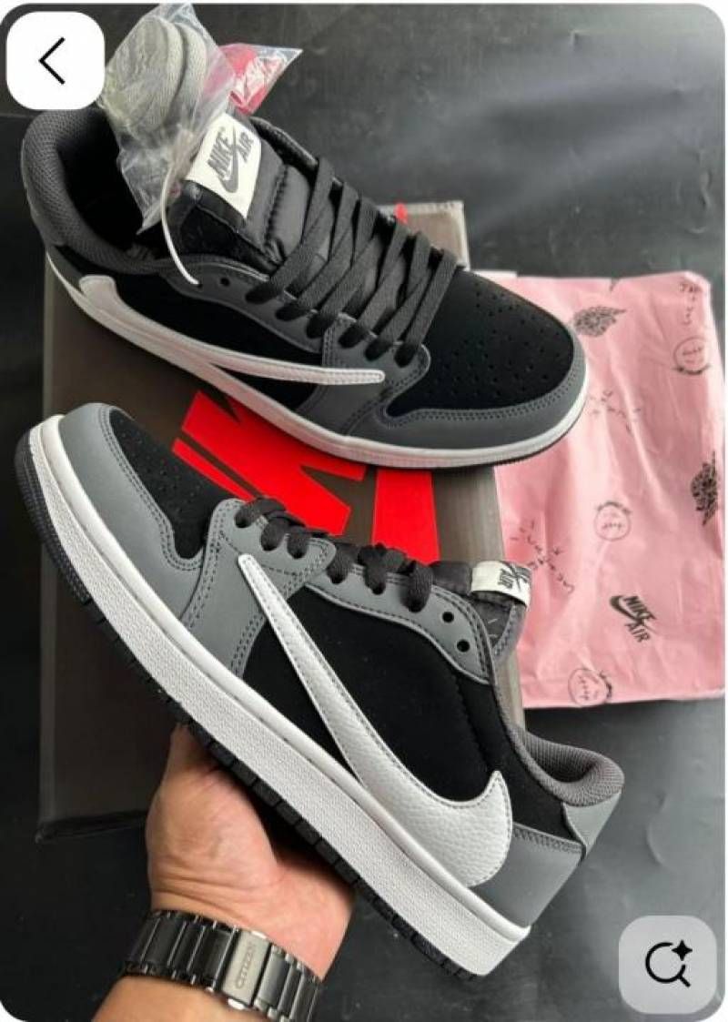 Air Jordan Retro 1 low travis scott fragment black Grey