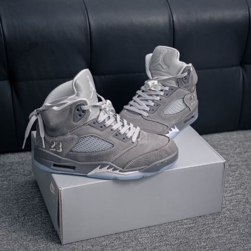 Air Jordan Retro 5 Wolf Grey Semi Ua