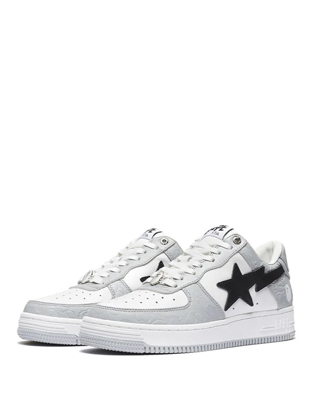 A BATHING APE BAPE STA LOW GREY BLACK