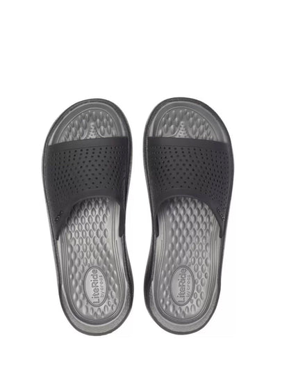 Crocs Lite Ride Flip Flop Black Grey