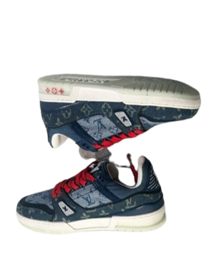 Louiss vuitton Trainer new denim blue red